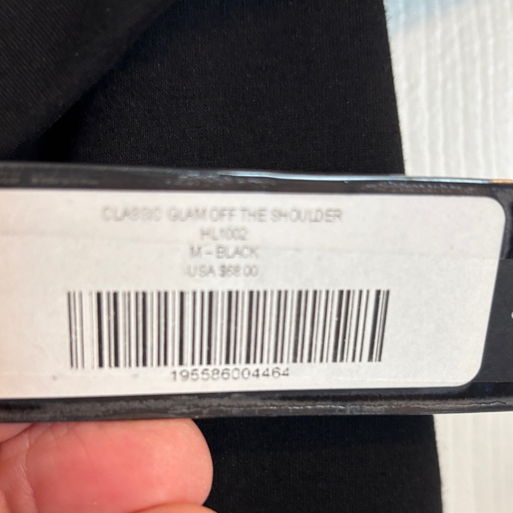Lulus Classic Glam Black Off Shoulder Cocktail Dress NWT M - Picture 4 of 9